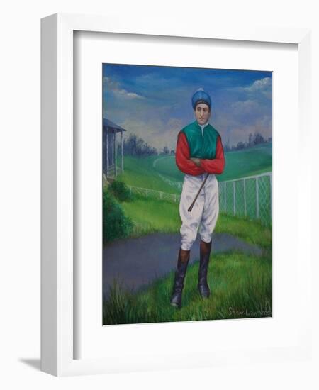 Jockey, Bill Smith Derby Winner, 1975-Bettina Shaw-Lawrence-Framed Giclee Print