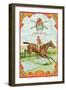 Jockey Brand Cigar Box Label, Horse Racing-Lantern Press-Framed Art Print