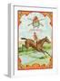 Jockey Brand Cigar Box Label, Horse Racing-Lantern Press-Framed Art Print