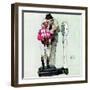 "Jockey Weighing In", June 28,1958-Norman Rockwell-Framed Giclee Print