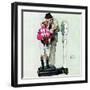 "Jockey Weighing In", June 28,1958-Norman Rockwell-Framed Giclee Print