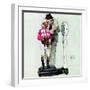 "Jockey Weighing In", June 28,1958-Norman Rockwell-Framed Giclee Print