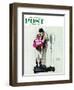 "Jockey Weighing In" Saturday Evening Post Cover, June 28,1958-Norman Rockwell-Framed Giclee Print