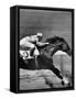 Jockey Willie Shoemaker Racing "Our John William"-Michael Rougier-Framed Stretched Canvas