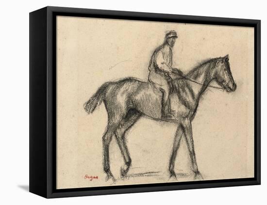 Jockey-Edgar Degas-Framed Stretched Canvas