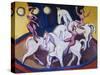 Jockeyakt-Ernst Ludwig Kirchner-Stretched Canvas