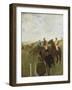 Jockeys at the Racecourse-Edgar Degas-Framed Giclee Print