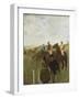 Jockeys at the Racecourse-Edgar Degas-Framed Giclee Print