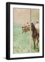 Jockeys before the Race, C.1878-79-Edgar Degas-Framed Premium Giclee Print