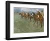 Jockeys in the Rain, C.1886-Edgar Degas-Framed Giclee Print