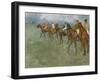 Jockeys in the Rain, C.1886-Edgar Degas-Framed Giclee Print