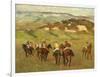 Jockeys on Horseback before Distant Hills, 1884-Edgar Degas-Framed Giclee Print