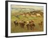 Jockeys on Horseback before Distant Hills, 1884-Edgar Degas-Framed Giclee Print