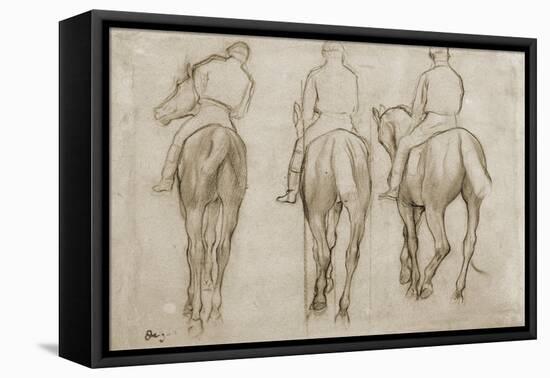 Jockeys-Edgar Degas-Framed Stretched Canvas