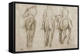 Jockeys-Edgar Degas-Framed Stretched Canvas