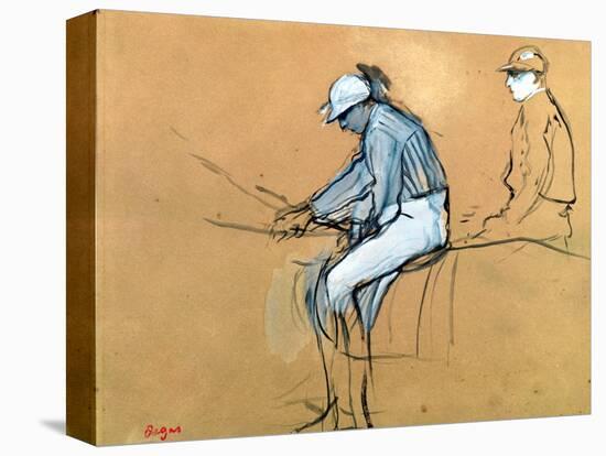 Jockeys-Edgar Degas-Stretched Canvas