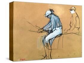 Jockeys-Edgar Degas-Stretched Canvas