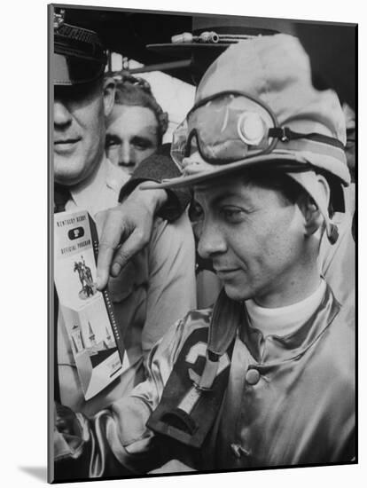 Jocky Willie Hartack after Winning the Kentucky Derby-null-Mounted Photographic Print