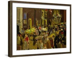 Jodenbreestraat (Jew's Street) in Amsterdam, 1905-Max Liebermann-Framed Giclee Print