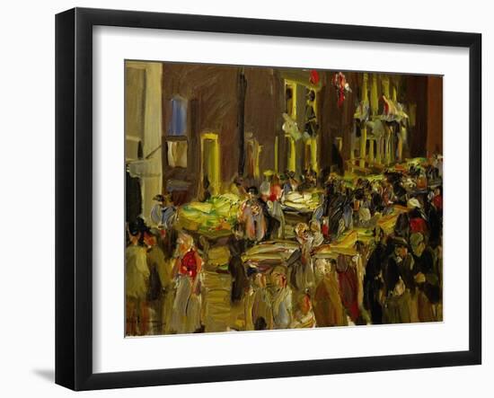 Jodenbreestraat (Jew's Street) in Amsterdam, 1905-Max Liebermann-Framed Giclee Print