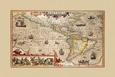 Map of the Kingdom of Great Britain and Ireland, 1610-Jodocus Hondius-Framed Giclee Print