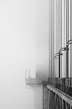 The Cables And Sidewak Of The Golden Gate Bridge Disappearing Into The Fog-Joe Azure-Photographic Print