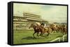 Joe Baylis' Service Kit winning Goodwood Steward's Cup with Weston Up-John S. Sanderson-Wells-Framed Stretched Canvas