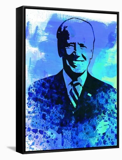 Joe Biden Watercolor I-Olivia Morgan-Framed Stretched Canvas