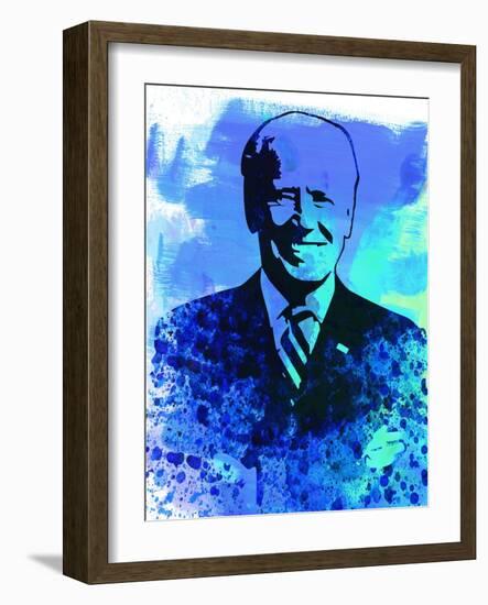 Joe Biden Watercolor I-Olivia Morgan-Framed Art Print