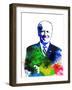 Joe Biden Watercolor-Olivia Morgan-Framed Art Print