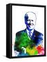 Joe Biden Watercolor-Olivia Morgan-Framed Stretched Canvas