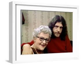 Joe Cocker with His Mother Marjorie. 1970-John Olson-Framed Photographic Print