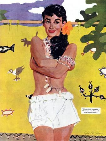 The Exile of Paradise Island  - Saturday Evening Post "Leading Ladies", September 4, 1954 pg.29