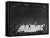 Joe Louis and Joe Walcott Boxing in Front of a Wide Eyed Crowd-Andreas Feininger-Framed Stretched Canvas