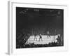 Joe Louis and Joe Walcott Boxing in Front of a Wide Eyed Crowd-Andreas Feininger-Framed Premium Photographic Print