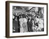 Joe Louis Fans Celebrate Louis' Victory over Tom Farr, Harlem, August 30, 1937-null-Framed Photo