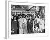 Joe Louis Fans Celebrate Louis' Victory over Tom Farr, Harlem, August 30, 1937-null-Framed Photo