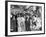 Joe Louis Fans Celebrate Louis' Victory over Tom Farr, Harlem, August 30, 1937-null-Framed Photo