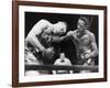 Joe Louis (Left), and Ezzard Charles, in a Heavyweight Title Bout, Sept. 27, 1950-null-Framed Photo