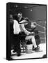 Joe Louis, Negro Boxer Fighting Perry-Peter Stackpole-Framed Stretched Canvas