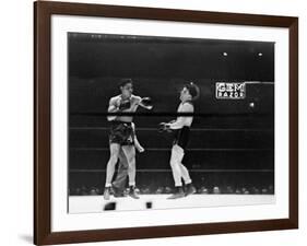 Joe Louis, Negro Boxer Fighting Perry-Peter Stackpole-Framed Premium Photographic Print