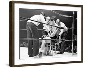 Joe Louis, Negro Boxer Fighting Perry-Peter Stackpole-Framed Premium Photographic Print