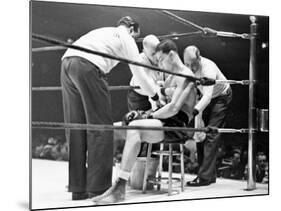 Joe Louis, Negro Boxer Fighting Perry-Peter Stackpole-Mounted Premium Photographic Print