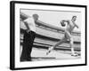 Joe Namath, New York Jets Quarterback, Tests His Injured Knee, 1965-null-Framed Photo