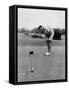 Joe Namath Playing Golf at the University of Alabama in Tuscaloosa, 1966-null-Framed Stretched Canvas