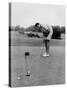 Joe Namath Playing Golf at the University of Alabama in Tuscaloosa, 1966-null-Stretched Canvas