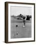 Joe Namath Playing Golf at the University of Alabama in Tuscaloosa, 1966-null-Framed Photo