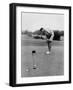 Joe Namath Playing Golf at the University of Alabama in Tuscaloosa, 1966-null-Framed Photo