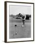 Joe Namath Playing Golf at the University of Alabama in Tuscaloosa, 1966-null-Framed Photo