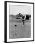 Joe Namath Playing Golf at the University of Alabama in Tuscaloosa, 1966-null-Framed Photo